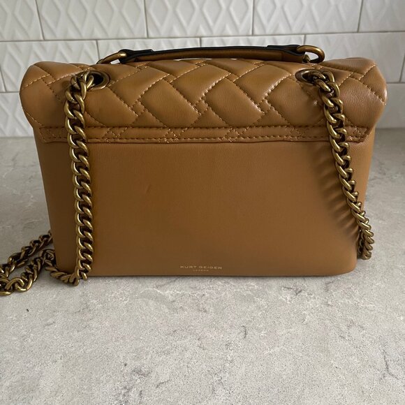 Kurt Geiger Kensington Shoulder/Crossbody Handbag in Camel - Picture 4 of 12